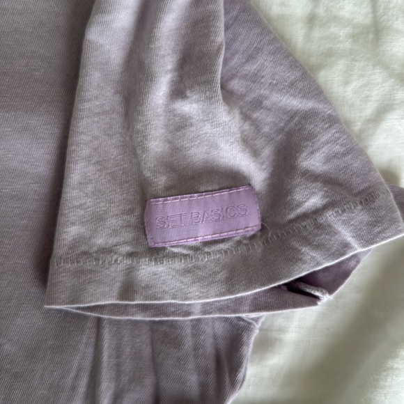 Set active basic tee purple small - Picture 3 of 3